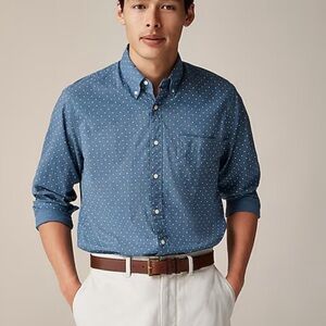J. Crew Secret Wash cotton poplin shirt - Slim BN127